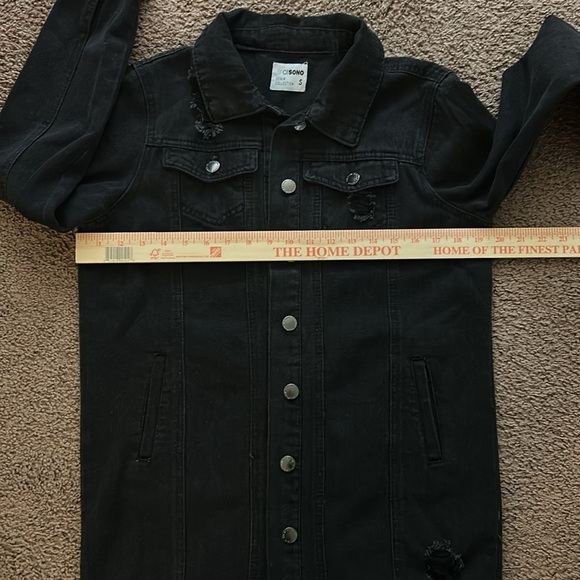 Black Denim Jacket - Picture 9 of 11